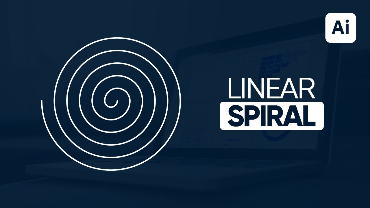 How to Create Linear Spiral in Illustrator | Adobe Illustrator Tutorial // Linear Spiral Tutorial