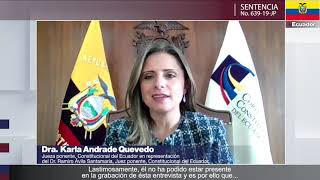 #PremioSentencias2021 - Primer Lugar - Ecuador