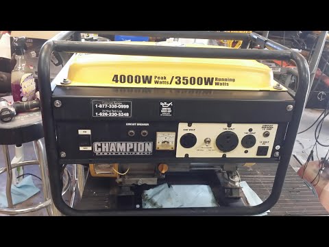 4000 watt Champion Generator won't run, what's wrong...