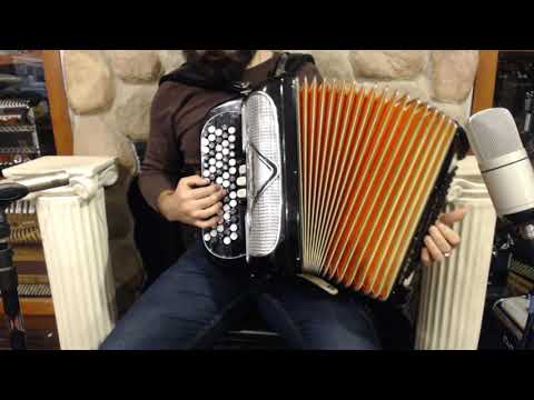 4881 - Black Hohner Riviera II Button Accordion C LM 72 96 $1499