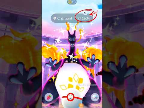 Let’s GO! ✨ Shiny Gigantamax Lizard with Wings in Pokemon GO.