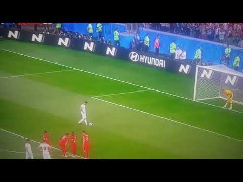 Tunesia 1 :  1 England  Penalty GOAL Sassi