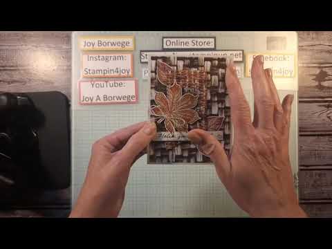 Online Exclusives Artistic Leaves with Need For Tweed Designer Series Paper 