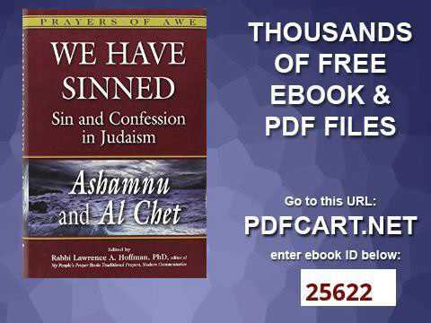 We Have Sinned Sin and Confession in Judaism  Ashamnu and Al Chet Prayers of Awe