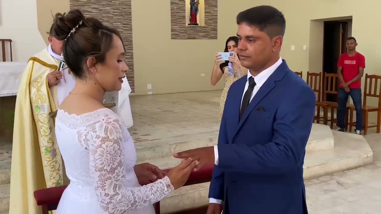 Entrega das Alianças - Casamento de Michel e Mary