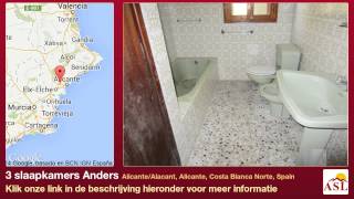 preview picture of video '3 slaapkamers Anders te Koop in Alicante/Alacant, Alicante, Costa Blanca Norte, Spain'