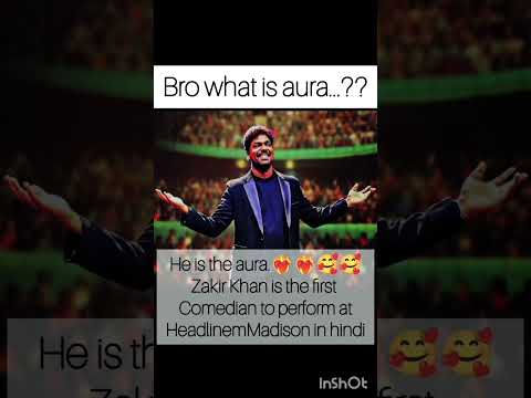 Zakir Khan ... #shorts #standupcomedy #headline #aura #first #radha