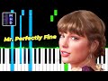 Taylor Swift - Mr. Perfectly Fine (Piano Tutorial Easy)