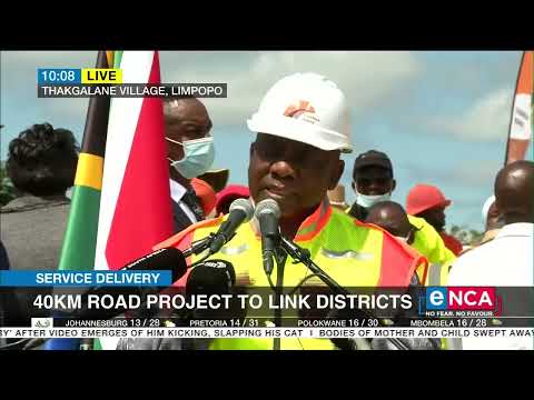 President Cyril Ramaphosa 40km road project to link districts