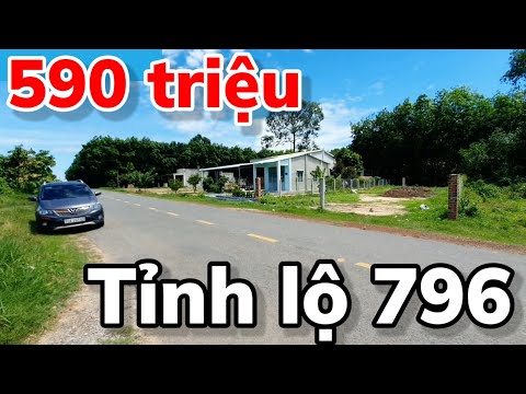 Bán đất mặt tiền Tỉnh lộ 796 6x50 có thổ cư giá rẻ 590 triệu gần 4 trường học Chợ Ninh Điền Tây Ninh
