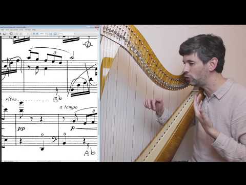 How to play Tournier's "Soupir" on lever harp - Harp Tuesday ep. 117