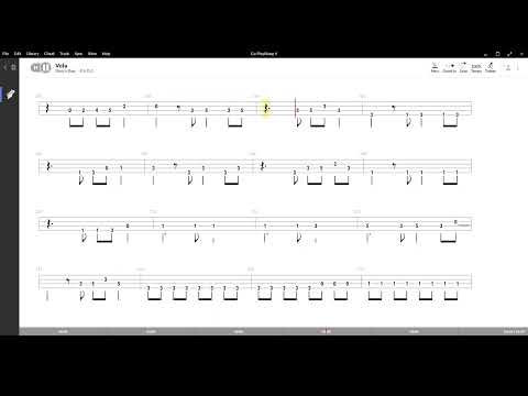 Vola ( Edoardo De Crescenzo ) ,Tablatura e base Senza Basso - Backing bass track-NO BASS