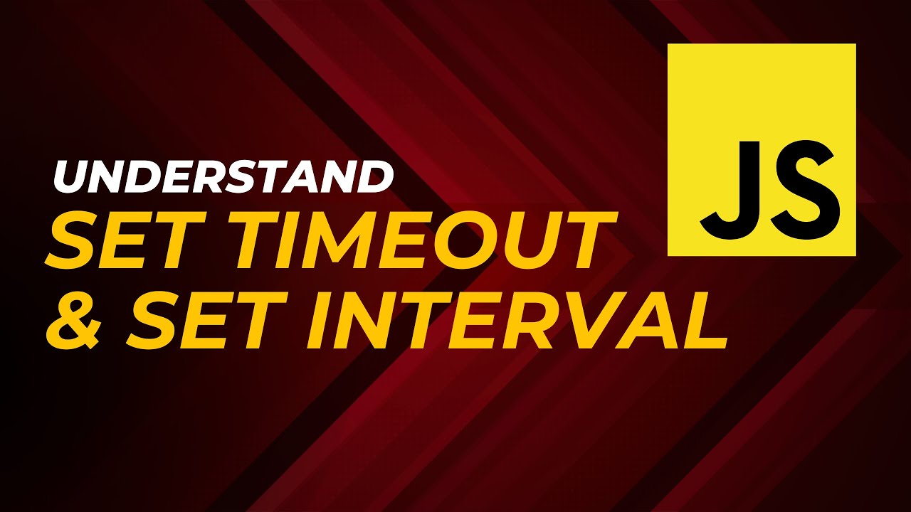 setTimeout and setInterval easily explained! Step by step.