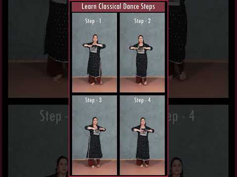 Learn 4 Classical Dance Steps || Kathak For Beginners || Easy To Learn ||#tutorial #kathak #shorts