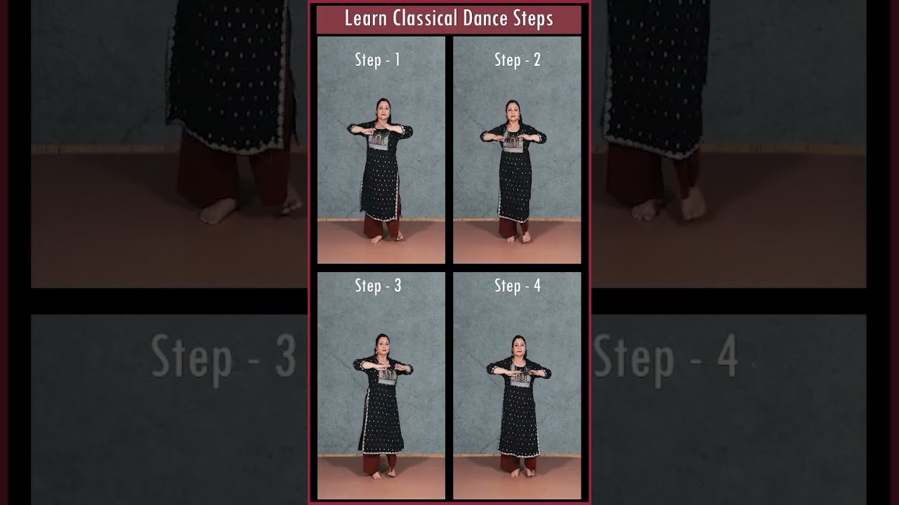 Learn 4 Classical Dance Steps || Kathak For Beginners || Easy To Learn ||#tutorial #kathak #shorts