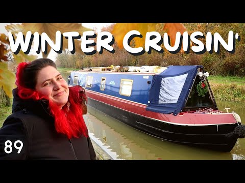 Cruising our narrowboat home in WINTER! - 89