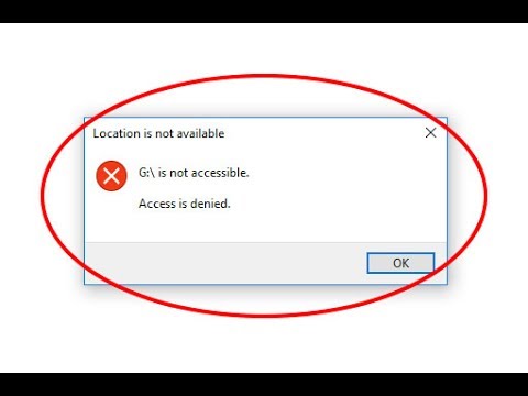 Fix Location is not available-Access is denied error in Windows 10/8/7