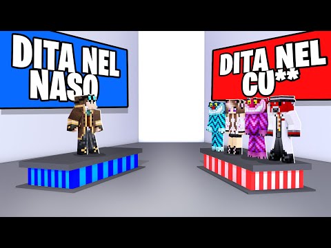 SCEGLI IL LATO CON PIÙ AMICI PER VINCERE SU MINECRAFT!!