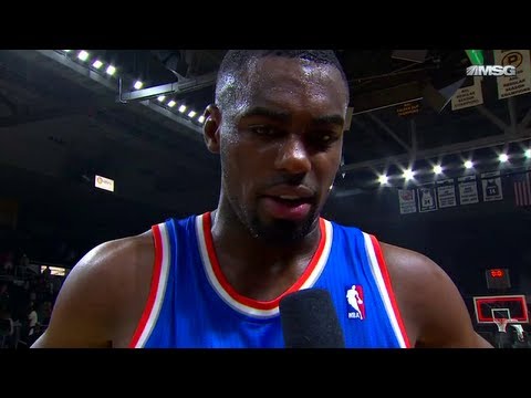 Tim Hardaway Jr. Postgame Interview + Intro (2013.10.09) (NBA PRESEASON)