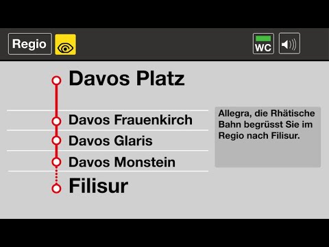 RhB Ansagen » Regio Davos Platz — Filisur (2023) | SLBahnen