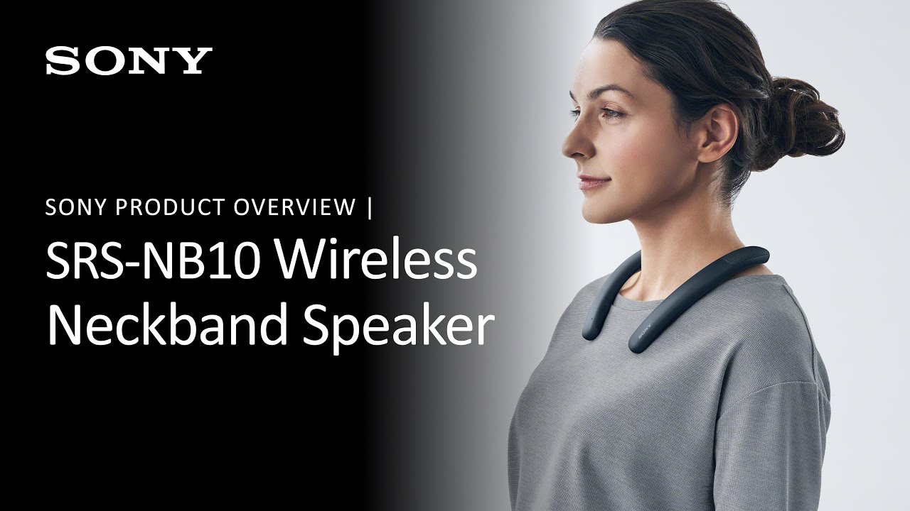 Sony SRS-NB10 Wireless Neckband Bluetooth Speaker, 20 Hours of Battery Life, White| SRSNB10W