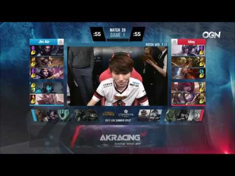 [17.06.2017] JAG vs BBQ [LCK Summer 2017] Highlights Game 1 | Jin Air Greenwings vs BBQ Olivers