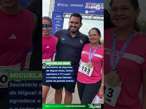 O secretário de Esportes de Miguel Alves, Edmilso, agradeceu a equipe da TV Lupa1 pela participação: