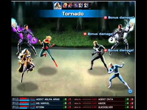 MAA MARVEL AVENGERS ALLIANCE - PVP 14 - Ms Marvel / Storm X Quicksilver / Havok