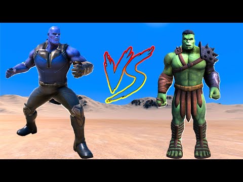 Thanos vs Yeşil Dev Hulk Ordusu Savaşıyor