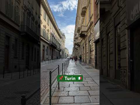 Walking on the streets of Turin Italy
