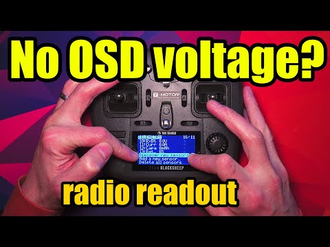 No voltage on DJI Vista OSD? - Radio readout via SBUS Telemetry Tracer/Crossfire