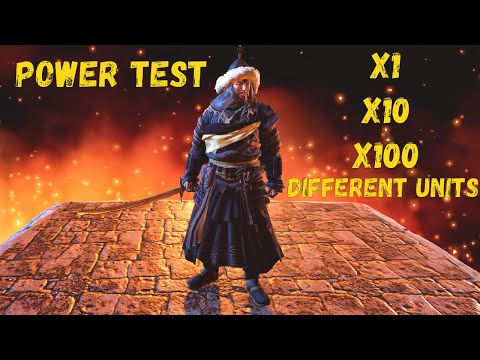 Mongolian Soldier - Power Test x1 x10 x100 vs 11 Different Units - UEBS 2