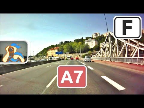 France. A7. Autoroute de Soleil. [ Lyon - ✕ Vienne ]