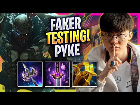 FAKER TESTING PYKE IN KOREA SOLOQ! - T1 Faker Plays Pyke SUPPORT vs Vi! | Season 2025