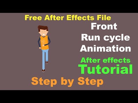 How to Create Front Run Cycle Animation using Aftereffects - Part 2