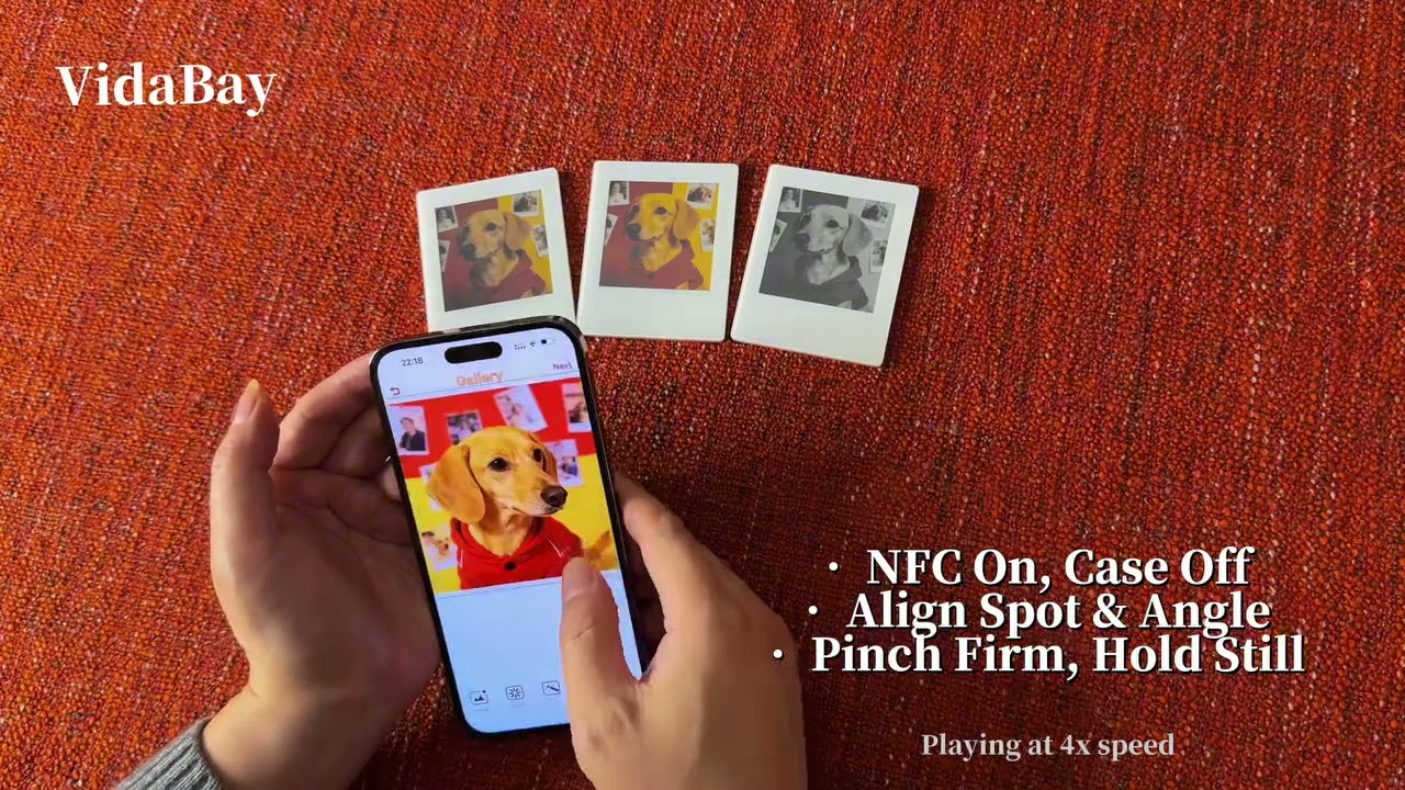 Polaroid-Vibe E-Ink Magnet! 0 Battery + Phone Transfer + Non-Stop Display - YouTube