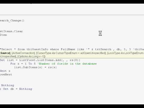 Visual Basic 6 Database Tutorial Part 4