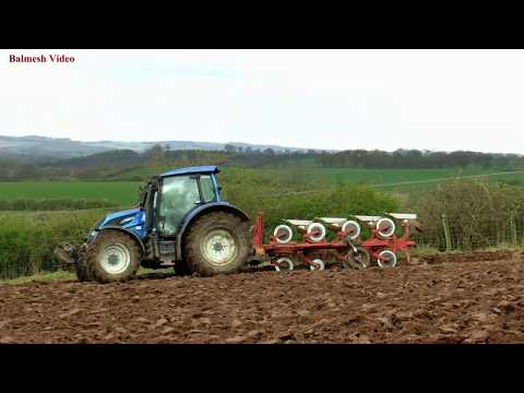 Ploughing with Valtra 174
