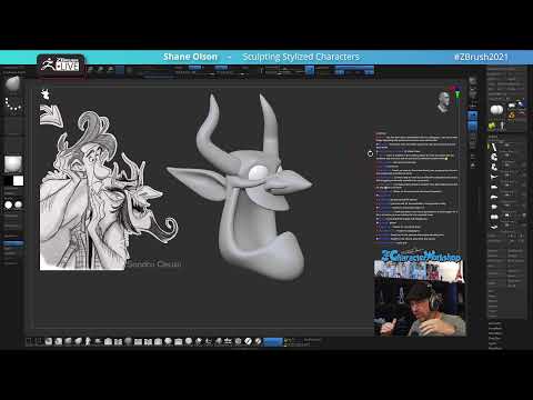 Sculpting Stylized Characters - Shane Olson - ZBrush 2021.7