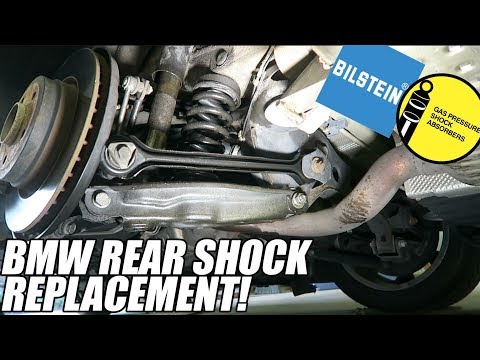HOW TO 2006 BMW 330i e90 Rear Shock Replacement - New GARAGE UPDATE!
