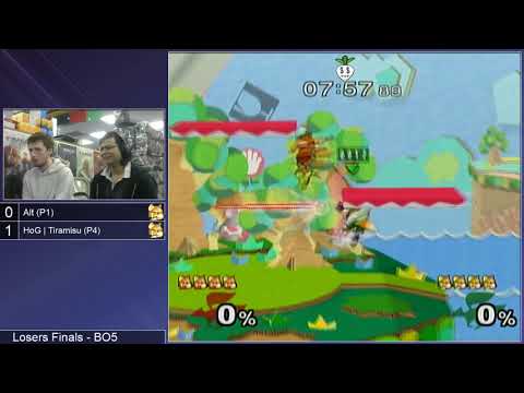 GSS 106 SSBM - Alt (Red Fox) vs. HoG | Tiramisu (Default Fox) - Melee LF