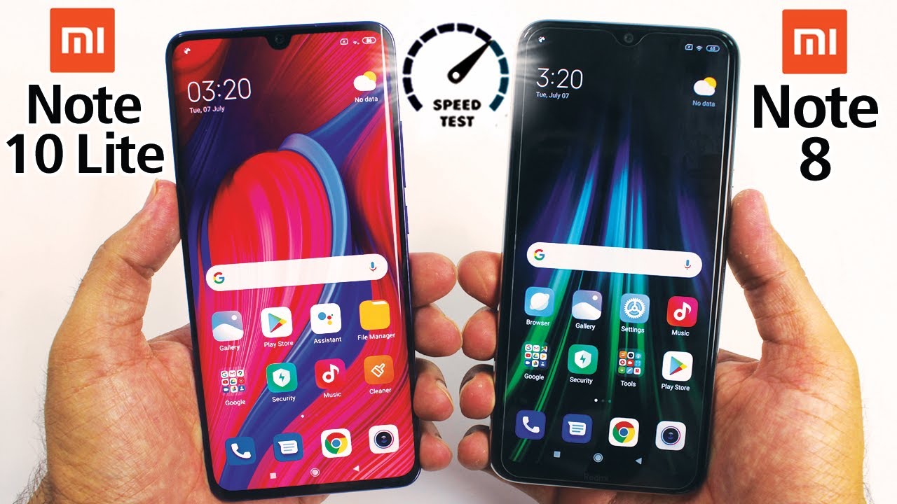 Xiaomi Mi Note 10 Lite vs Xiaomi Redmi Note 8 - Speed Test! 😱