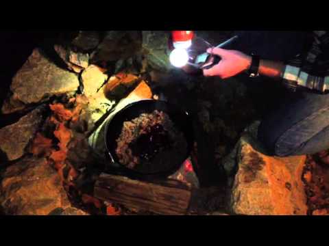 Dutch Oven Cooking: barbecue beef biscuit bake.