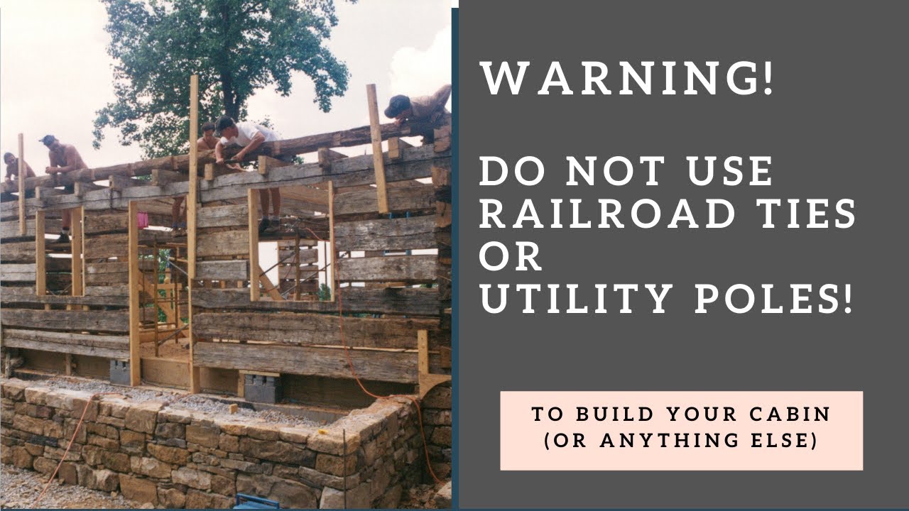 Watch video Railroad Ties and Utility Poles for a Log Cabin @ Handmade House TV #142 Now Railroad Ties and Utility Poles for a Log Cabin @ Handmade House TV #142