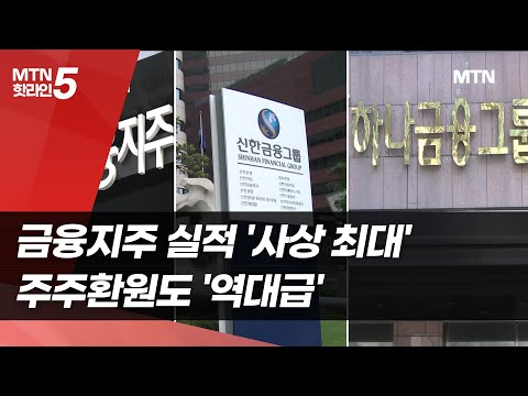 금융지주 실적 '사상 최대'…주주환원도 '역대급' / 머니투데이방송 (뉴스) https://img.youtube.com/vi/n26ya-SNmlU/hqdefault.jpg 금융지주 실적 '사상 최대'…주주환원도 '역대급' / 머니투데이방송 (뉴스)