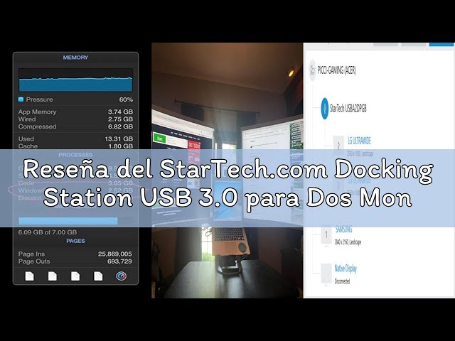 Vídeo relacionado con StarTech.com USBA2DPGB - Docking station USB 3.0 para dos monitores DisplayPort, color negro