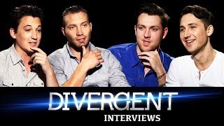 DIVERGENT Interviews: Jai Courtney, Miles Teller, Ben Lloyd-Hughes, & Christian Madsen video