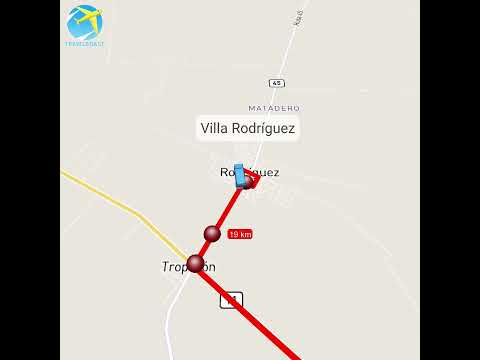 Recorrido de la Línea Santa Lucía/San José x Villa Rodríguez (Ruimar)