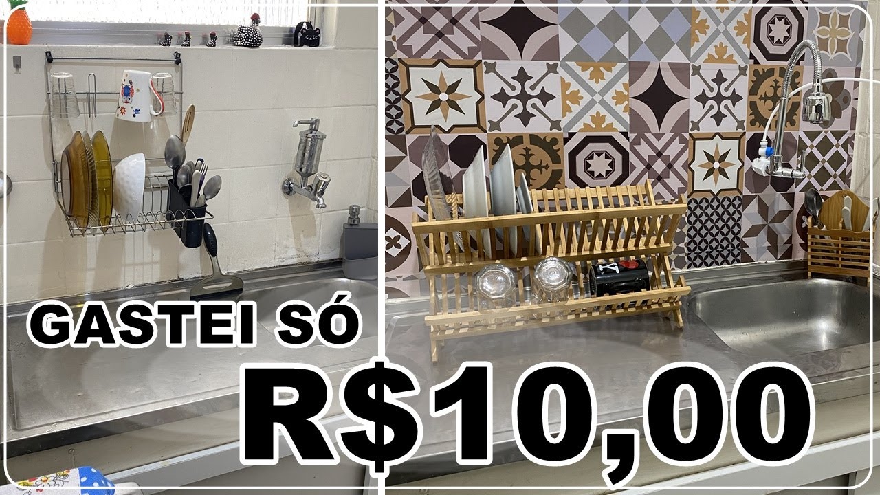 Como Aplicar Adesivo de Azulejo Na Cozinha - Tutorial - Faça Você Mesma!