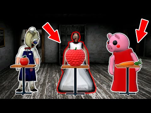 Granny vs Ice Scream vs Scary Teacher vs Huge Vegetables - funny horror animation parody (p.126)